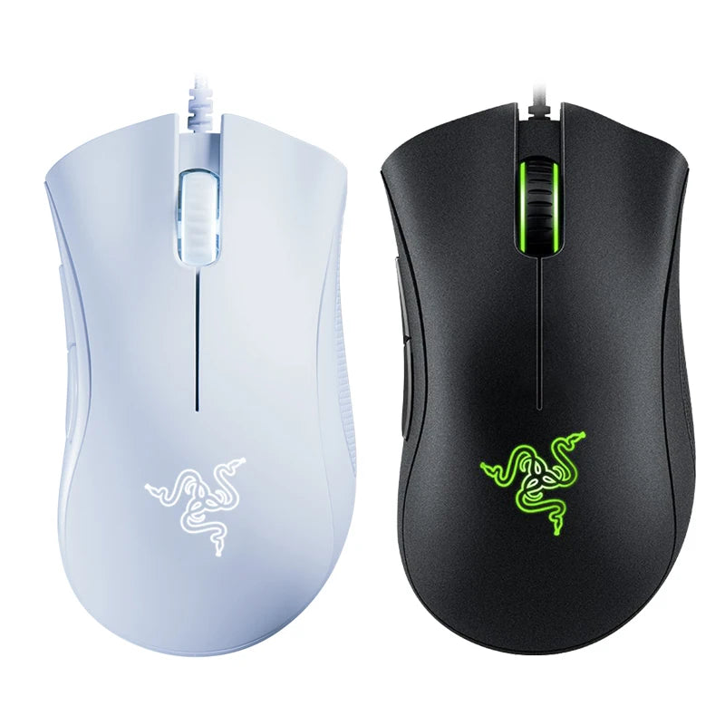 Razer DeathAdder Essencial com fio Gaming Mouse 6.400 DPI Sensor Óptico 5 Botões Independentes