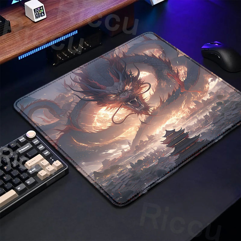 Mouse Pad Dragão de tecido e emborrachado