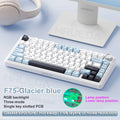 AULA F75 Teclado mecânico wireless eixo reaper, Hot-swap, Layout 75%