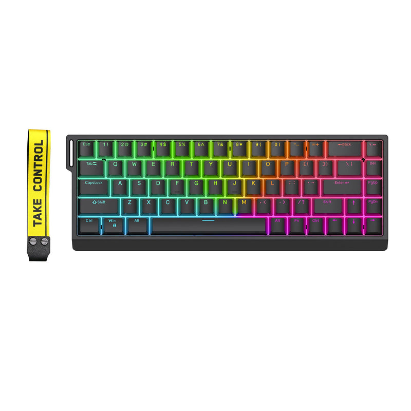 Zuoyi He65 teclado mecânico com switch magnético simulação dinâmica full RGB