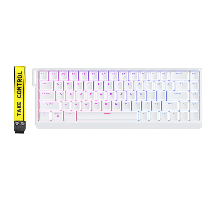 Zuoyi He65 teclado mecânico com switch magnético simulação dinâmica full RGB