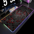 Mouse Pad RGB de tecido com base emborrachada