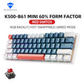 Machenike K500-B61 Mini Teclado mecânico formato 60% com RGB