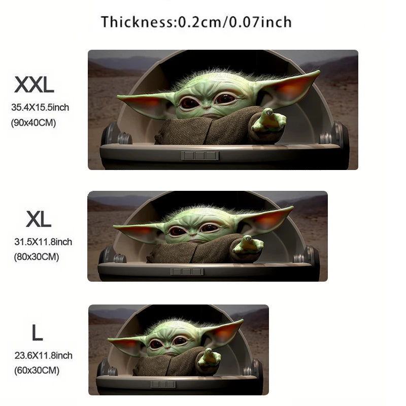 Mouse Pad de tecido da série Mandalorian/Baby Yoda