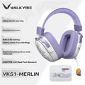 VALKYRIE VK S1 Gaming Headset Wireless baixa latência com cancelamento de ruídos e microfone