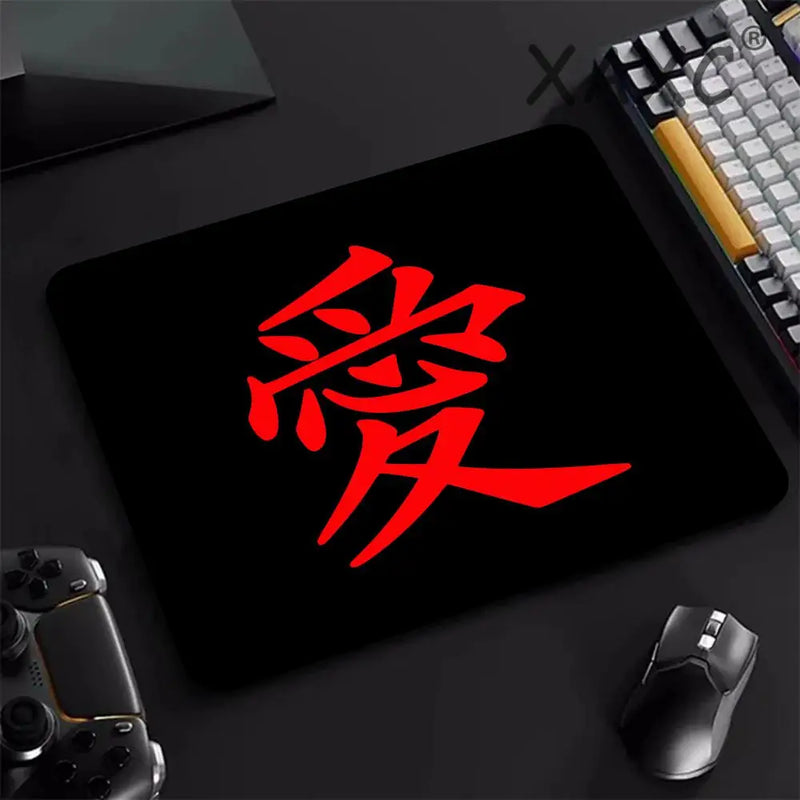 Mouse Pad Speed de tecido e emborrachado com símbolo chinês