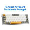 E-YOOO-Z11 Teclado mecânico com fio, switch red, 61 teclas