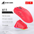 Attack Shark x11 PAW3311 22000 DPI bluetooth/wireless, doca de carregamento magnética