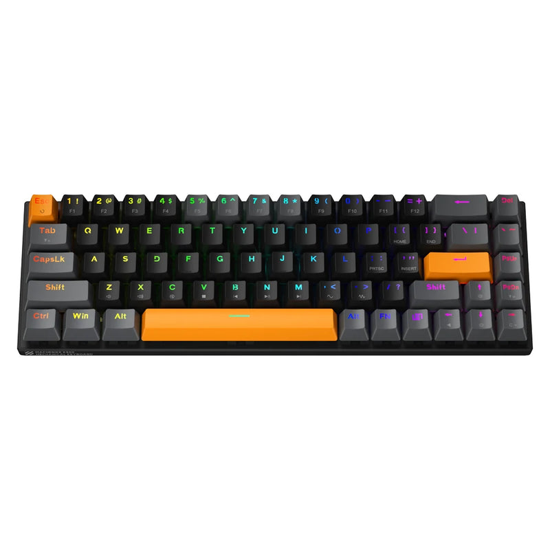 MACHENIKE K500 B68 Teclado mecânico com fio formato 65% switch red, RGB